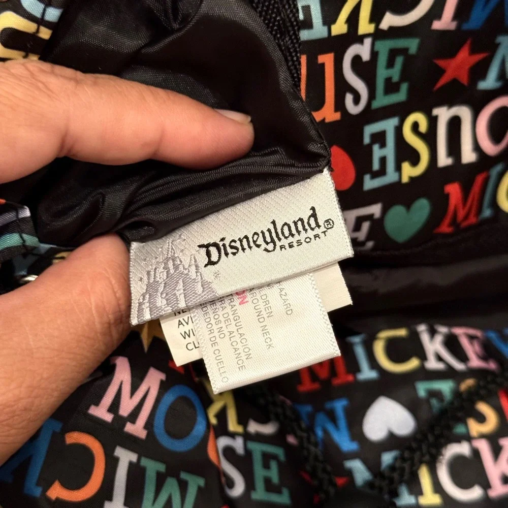 Disneyland Backpack Mickey Mouse All Over Print Multi-Color